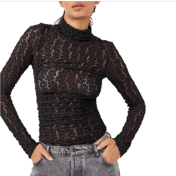 Free People Tops - FREE PEOPLE DAY AND NIGHT BODY SUIT BLACK MEDIUM